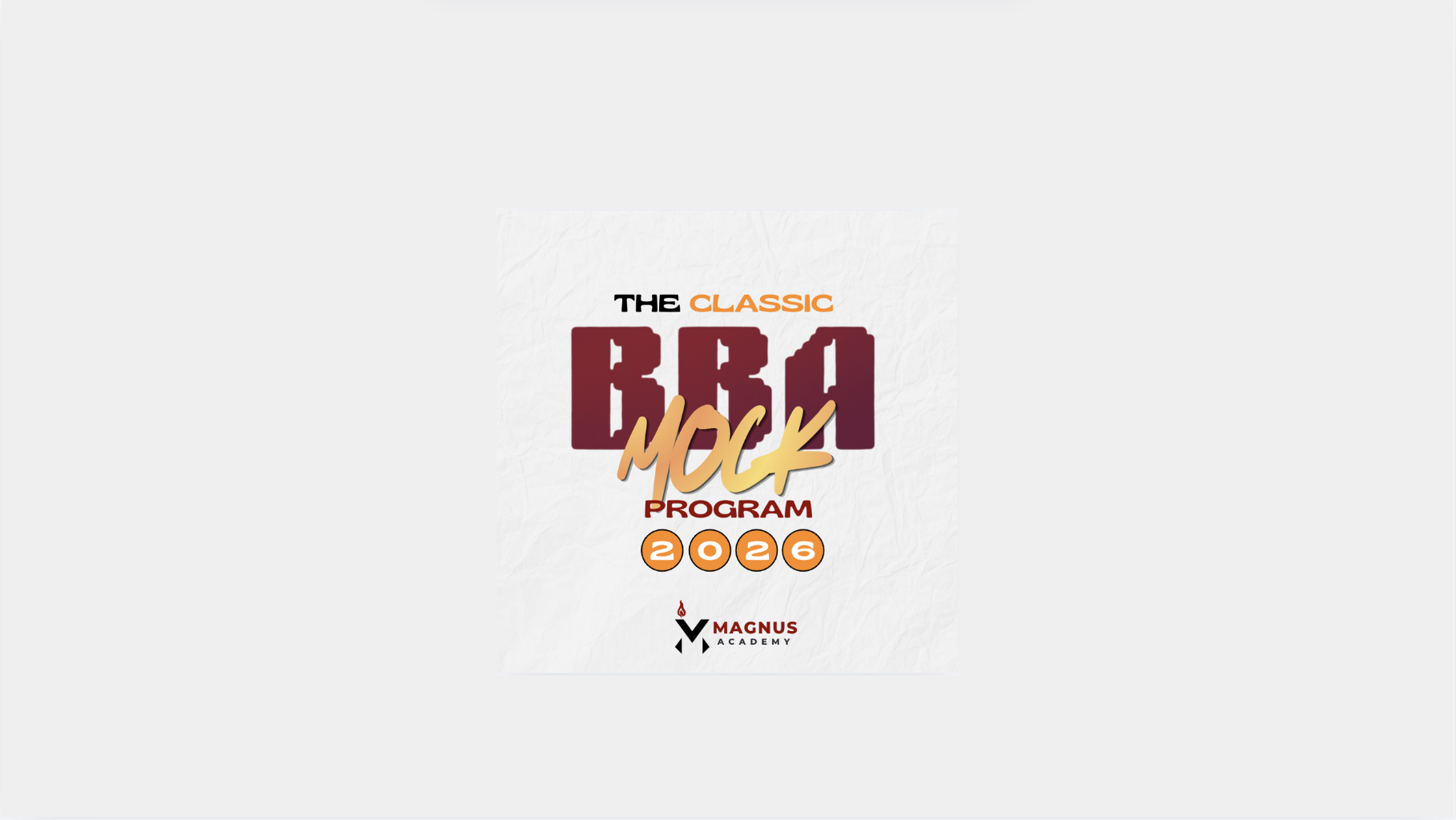 The Classic IBA Mock Program